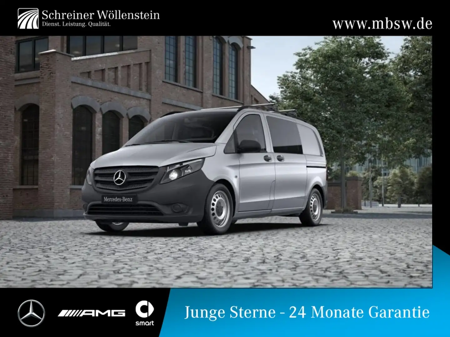 Mercedes-Benz Vito 114 CDI 4x4 Mixto K Stdhzg*Navi*Tempomat*9G Argent - 1