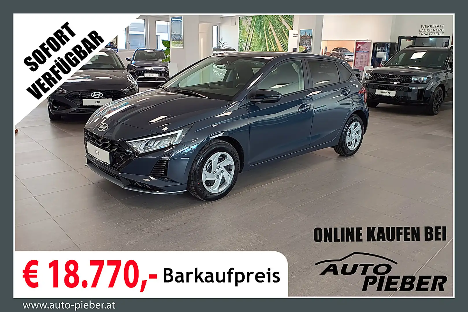 Hyundai i20 1,0 T-GDI GO! *LED*Navi*Klima* Grau - 1