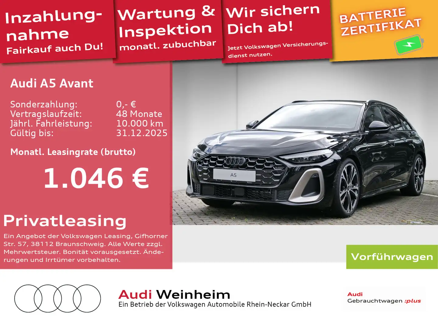 Audi A5 e-hybrid quattro S tronic Schwarz - 1