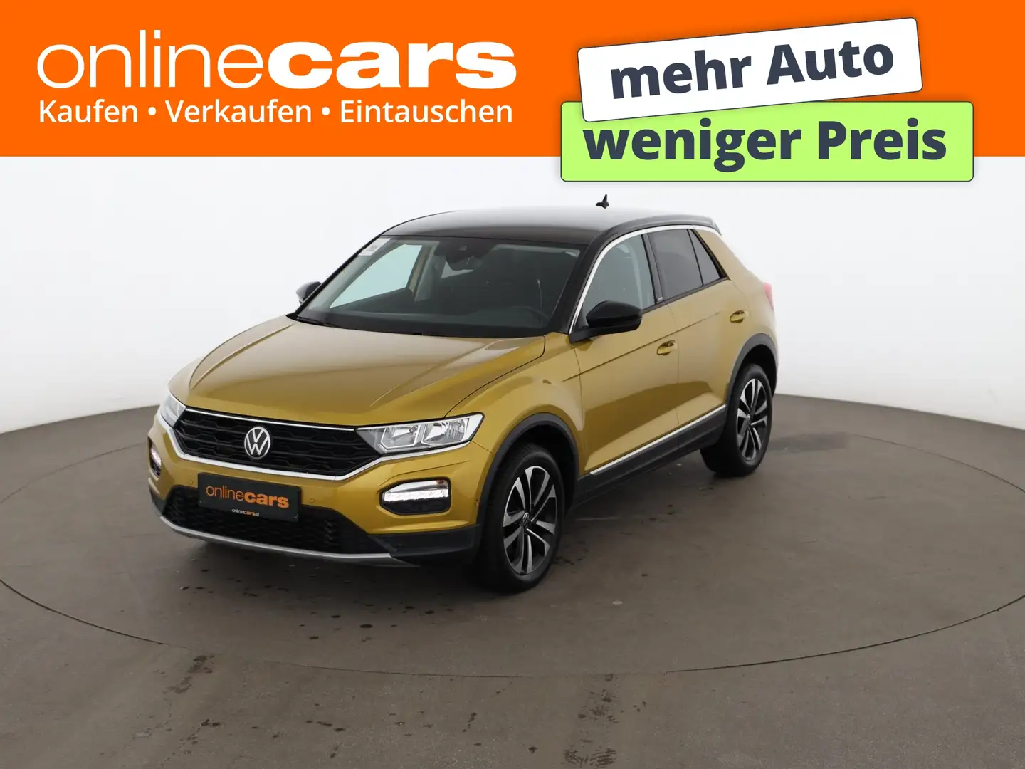 Volkswagen T-Roc 2.0 TDI United Aut RADAR NAVI SITZHZG TEMP Gelb - 1
