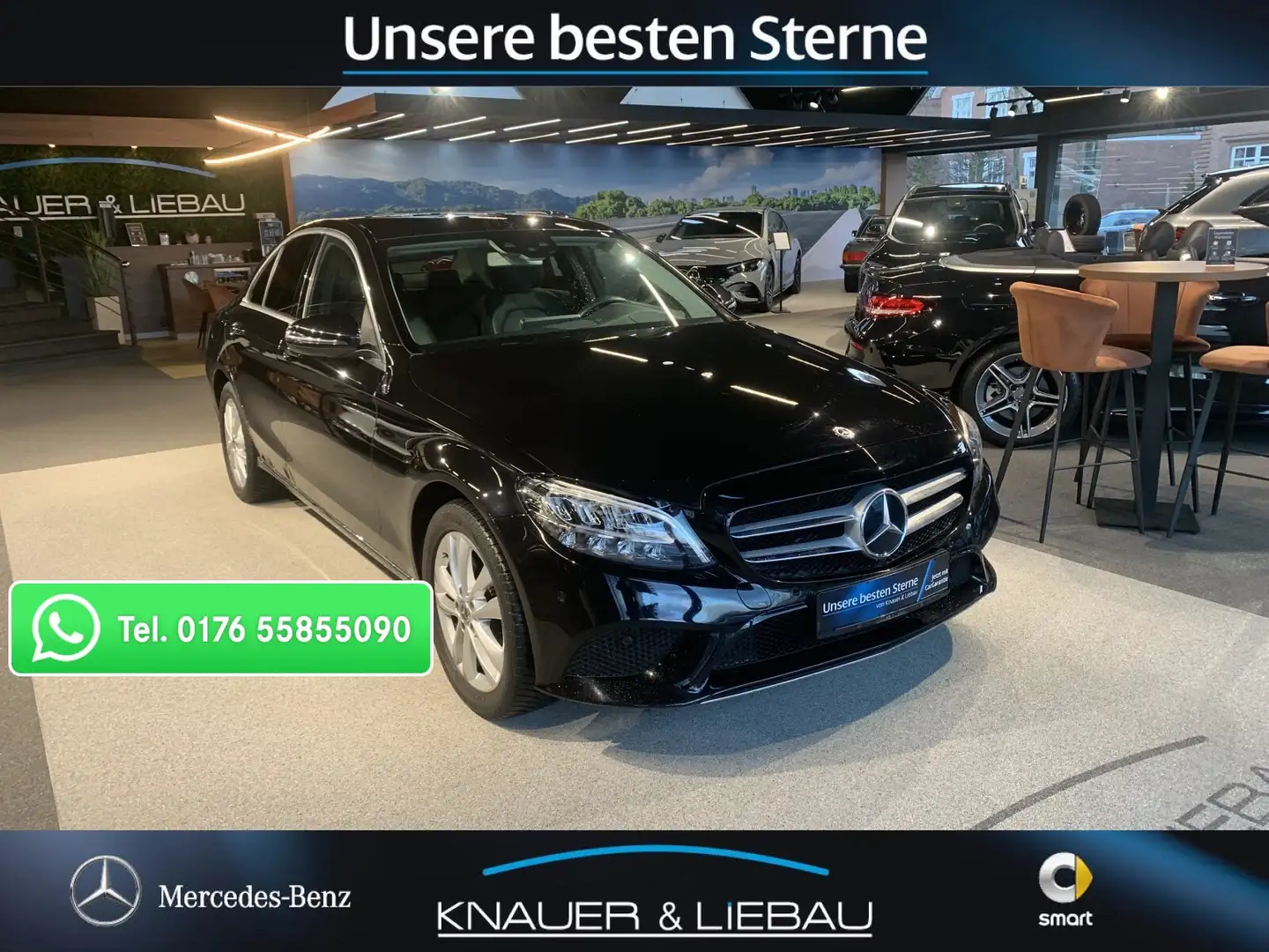 Mercedes-Benz C 180 C 180 Avantgarde*Distronic*Camera*HUD*AHK* Navi Zwart - 1