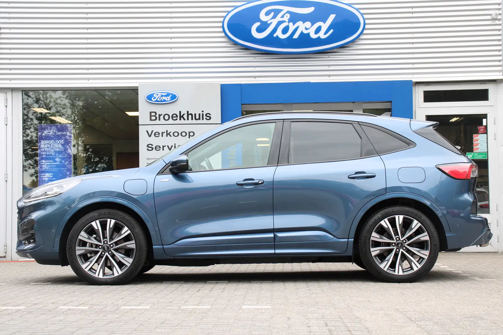 Ford Kuga 2.5 PHEV ST-Line X | DEALER OH | ELEKTR STOELEN | Blauw - 2