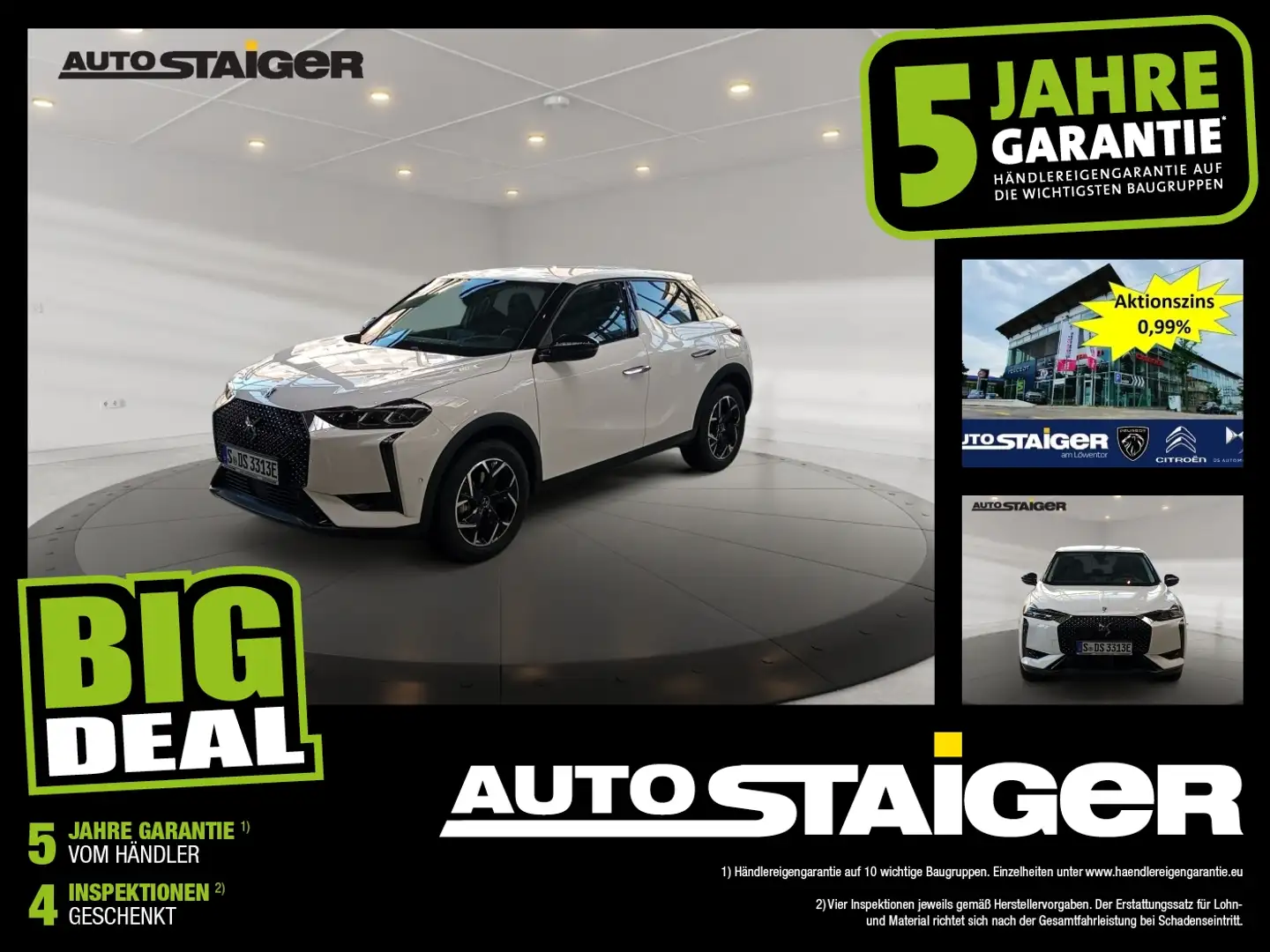 DS Automobiles DS 3 Crossback DS3 Crossback E-Tense Rivoli Elektro *Navi*Leder Weiß - 1
