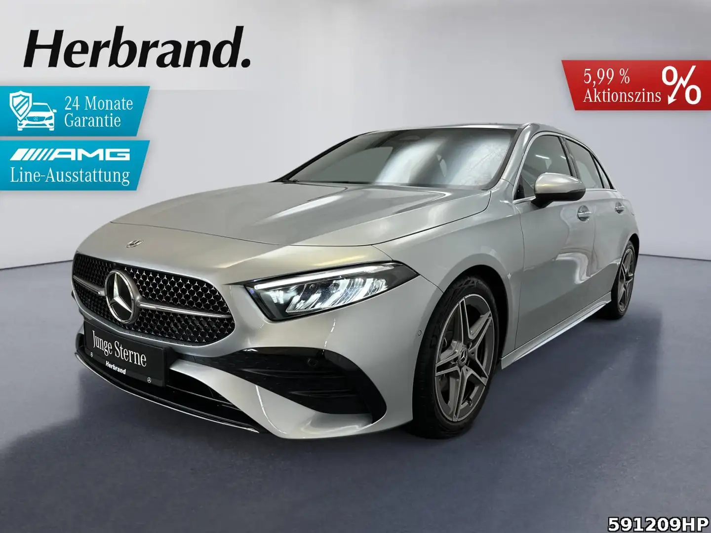 Mercedes-Benz A 200 AMG Distronic USB+ Keyless Argent - 1