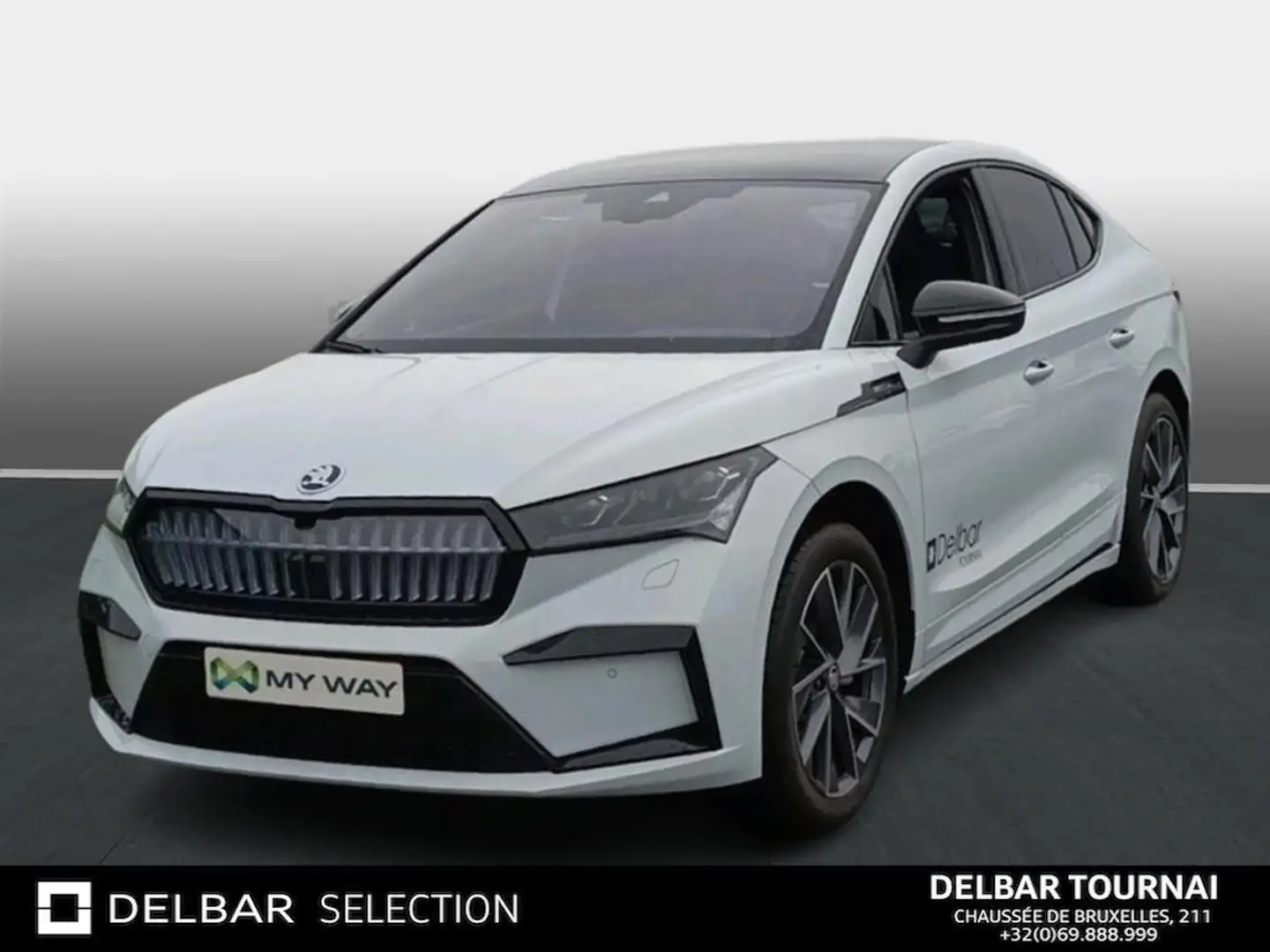 Skoda Enyaq Sportline iV 80 204ch Blanc - 1