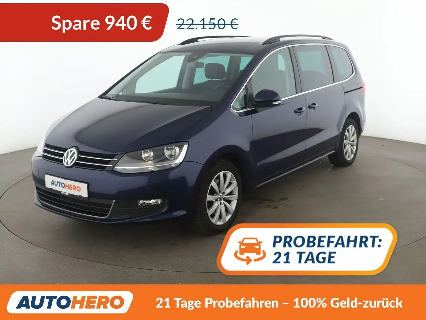 Volkswagen Sharan 1.4 TSI Comfortline BlueMotion*NAVI*PDC*SHZ* Blau - 1