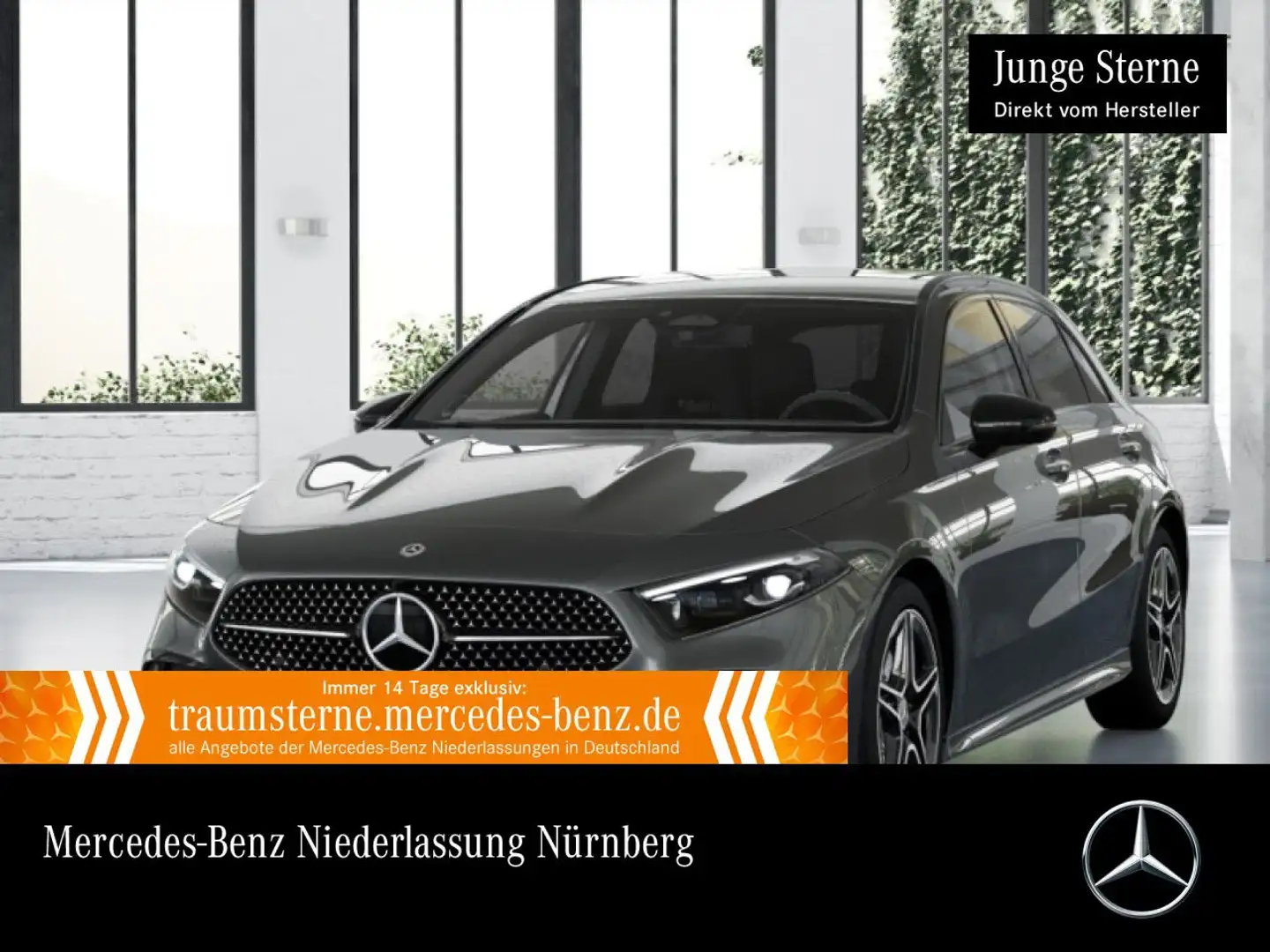 Mercedes-Benz A 250 4M AMG+NIGHT+MULTIBEAM+STHZG+BURMESTER+TOTW Gris - 1