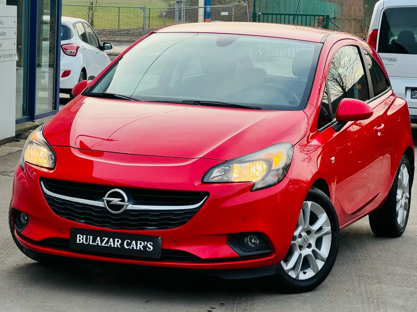 Opel Corsa 1.2i Enjoy*1 ER MAIN*NAVI*CARNET*CLIM*GARANTIE Rouge - 1