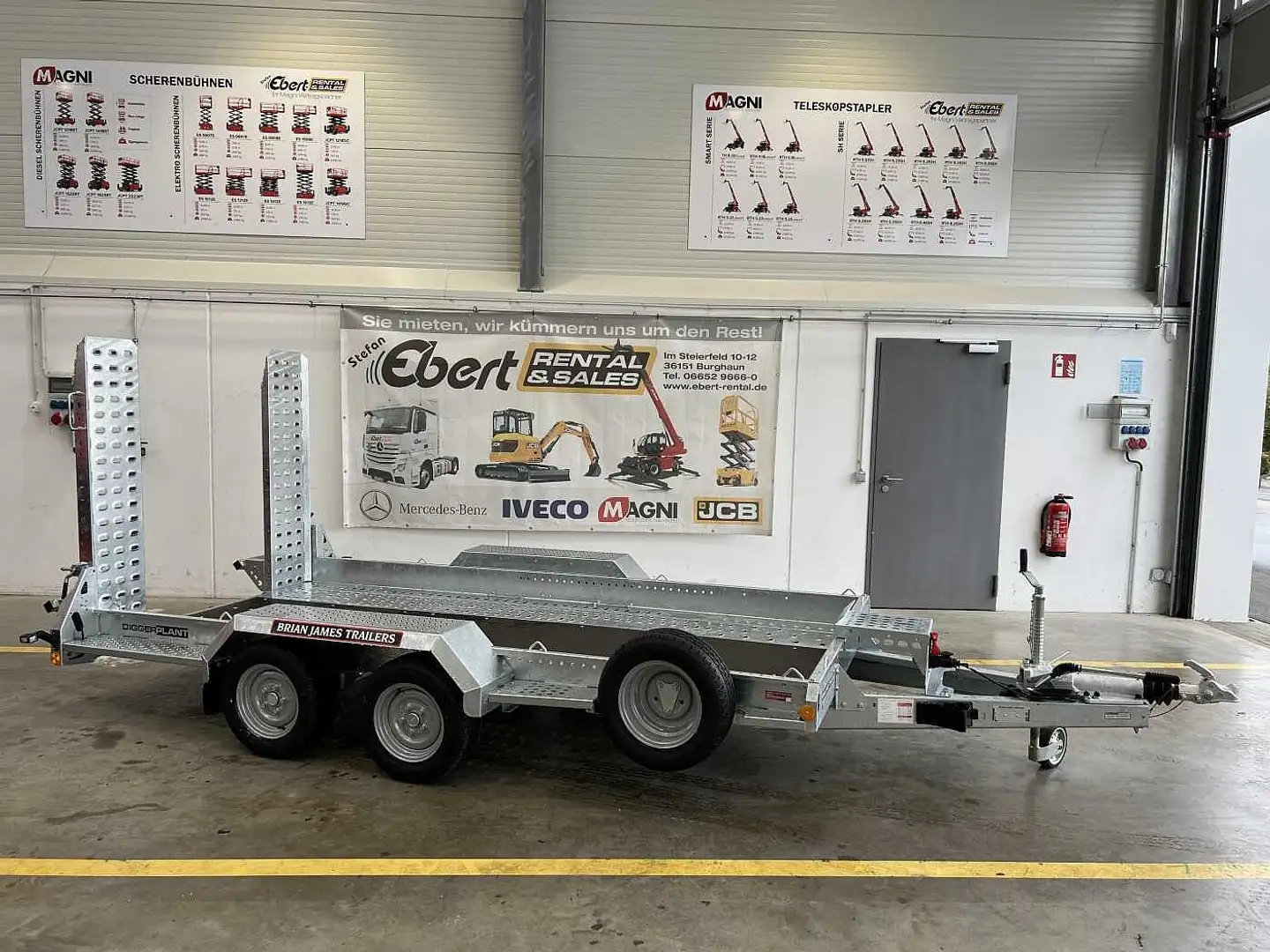 Brian James Cargo Digger Plant 2 / Länge 3.700mm / 3.500kg Silber - 1