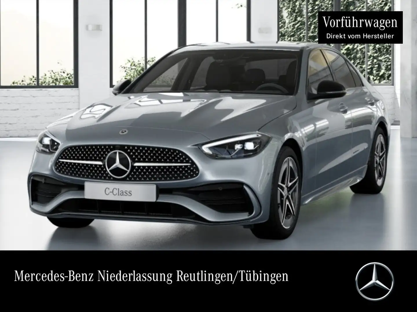 Mercedes-Benz C 300 de AMG+NIGHT+LED+KAMERA+TOTW+KEYLESS+9G Silber - 1