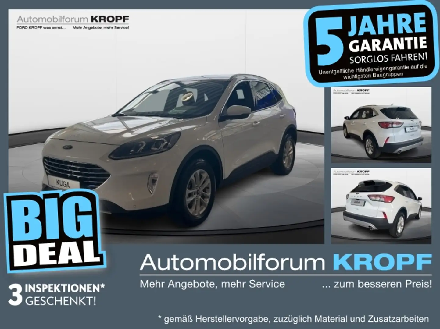 Ford Kuga 1.5 EcoBoost Titanium LED ACC HEADUP SPORTS Blanc - 1