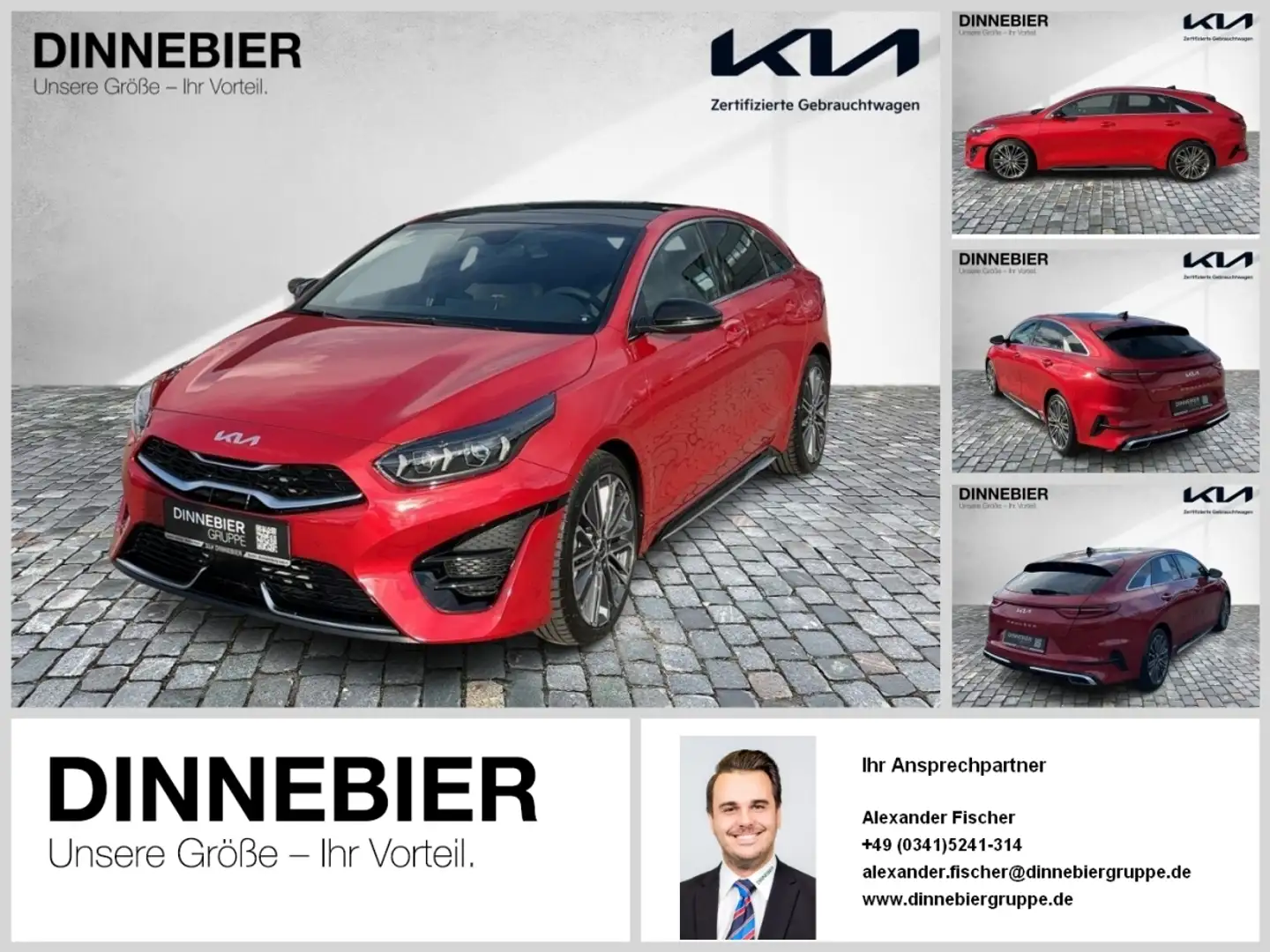 Kia ProCeed / pro_cee'd PROCEED GT-Line 1.5T Glasdach+LED+Kamera+Navi Czerwony - 1