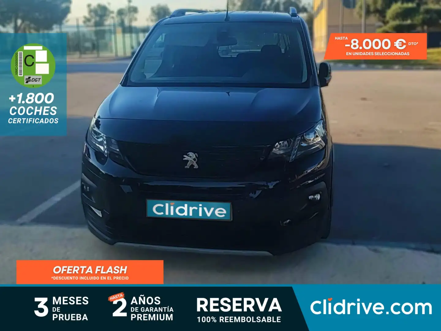 Peugeot Rifter 1.5BlueHDi S&S Long GT Line 100 Negro - 1