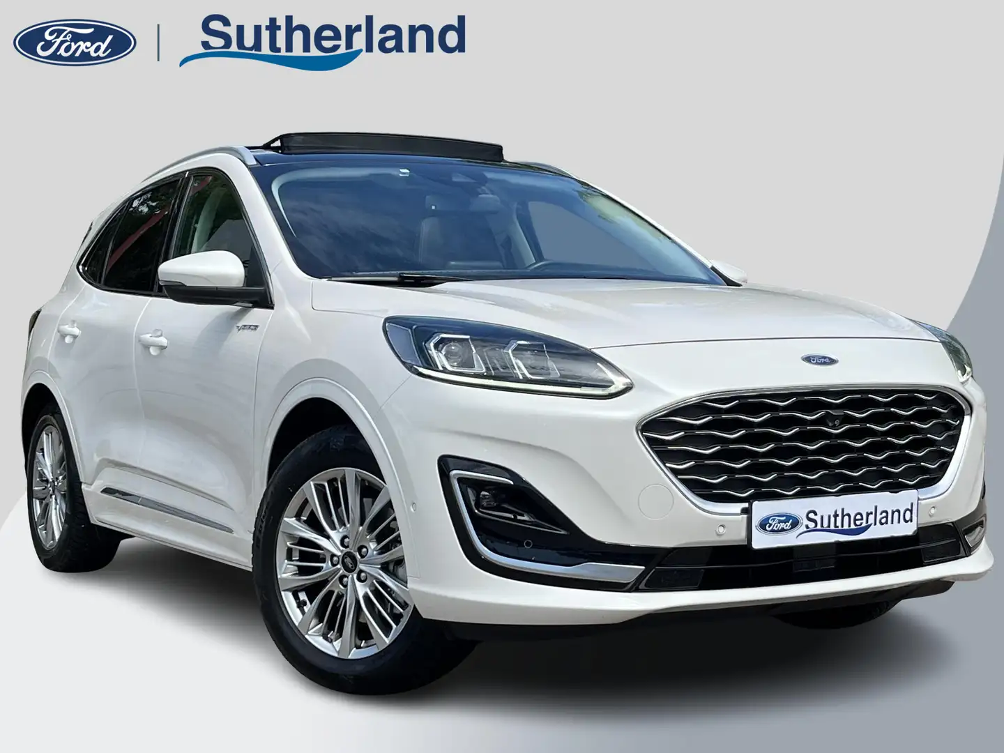 Ford Kuga 2.5 PHEV Vignale 225pk | Afneembare Trekhaak | Pan Wit - 1