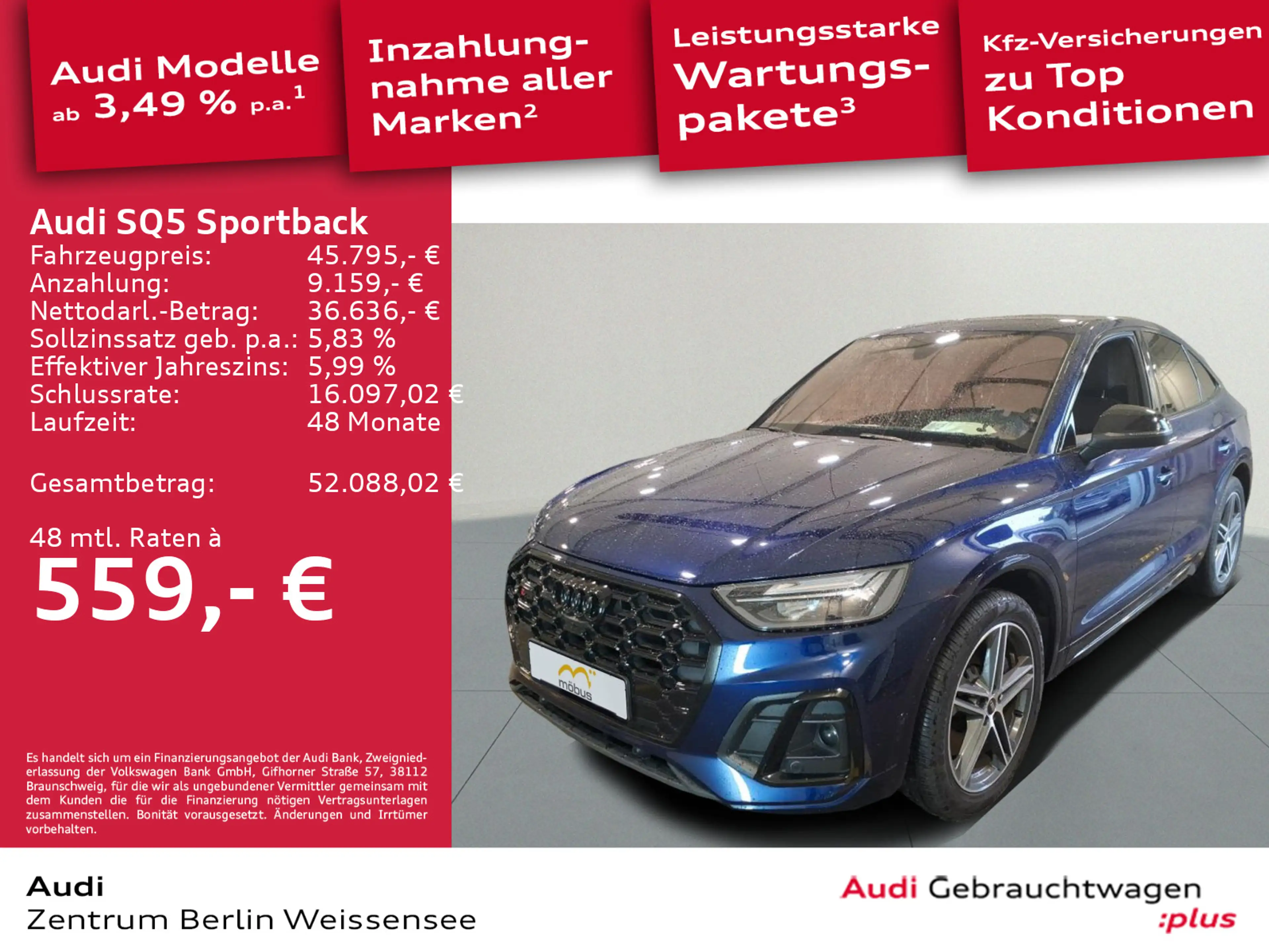 Audi SQ5 3.0 TDI QUA*LED*360*NAVI*GRA*APP** — photo 2