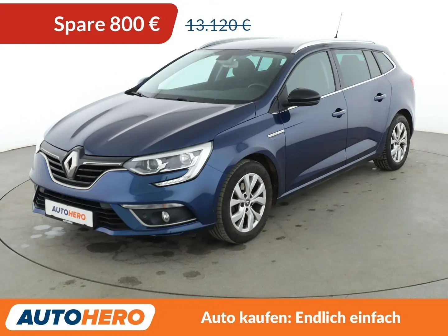 Renault Megane 1.3 TCe Limited *NAVI*TEMPO*PDC*SHZ*AHK* Bleu - 1