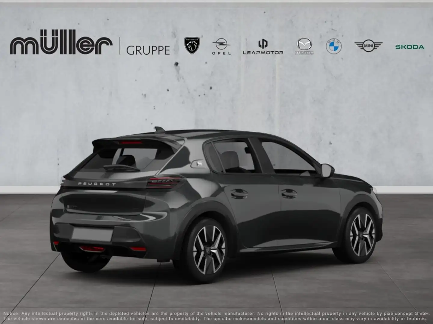 Peugeot 208 GT HYBRID 136 e-DSC6 Hybrid 136 GT Grau - 2