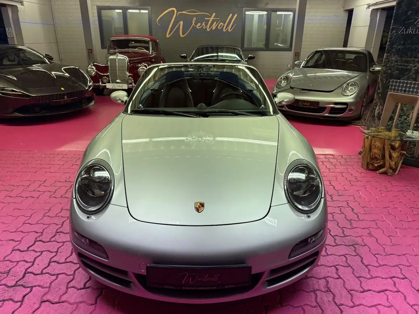 Porsche 997 Carrera 4 S Cabrio 1.Hand Silber - 2