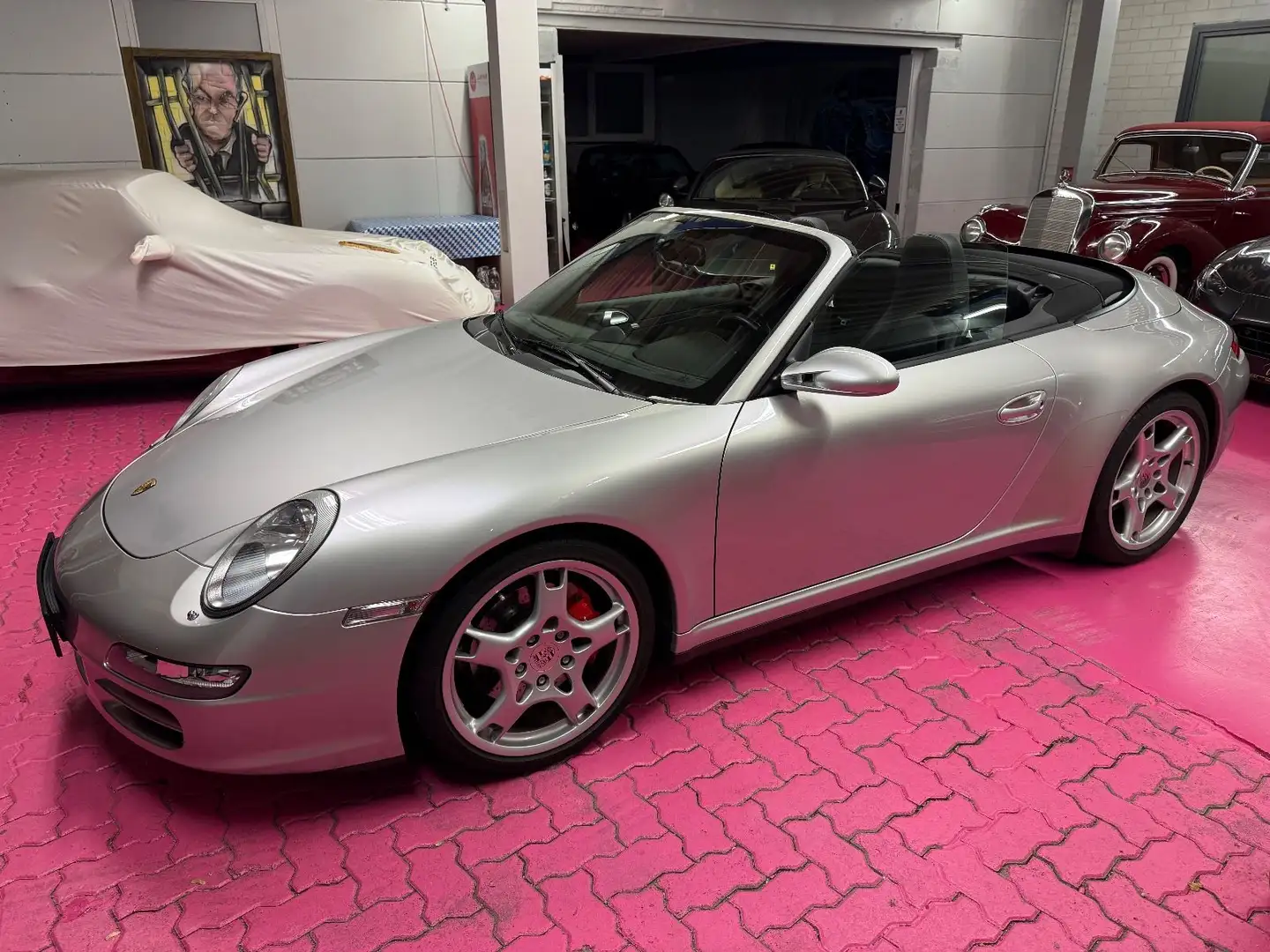 Porsche 997 Carrera 4 S Cabrio 1.Hand Silber - 1