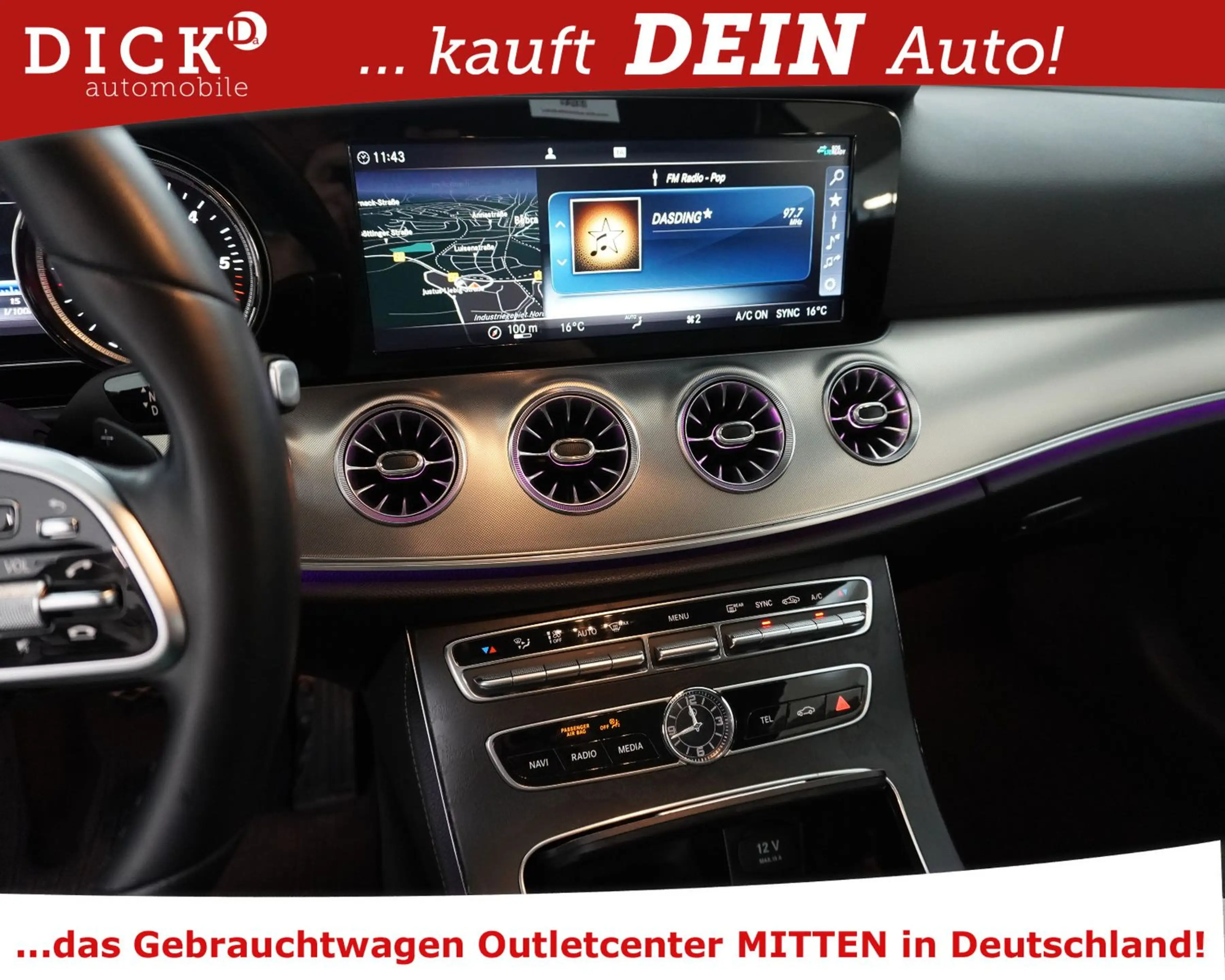 Mercedes-Benz E 220 E220d Coupe 9G Avatg PANO+BURME+COMAN+KAM+MULTIB — photo 14