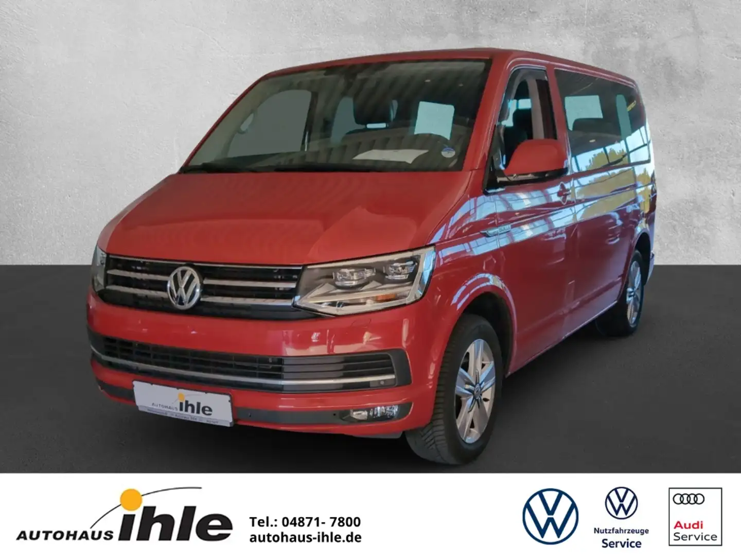 Volkswagen T6 Multivan 2,0 TDI DSG Comfortline AHK+R-KAMERA Rood - 1