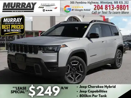 Silver 2026 Jeep Cherokee SUV / Crossover Four-Wheel Drive Automatic