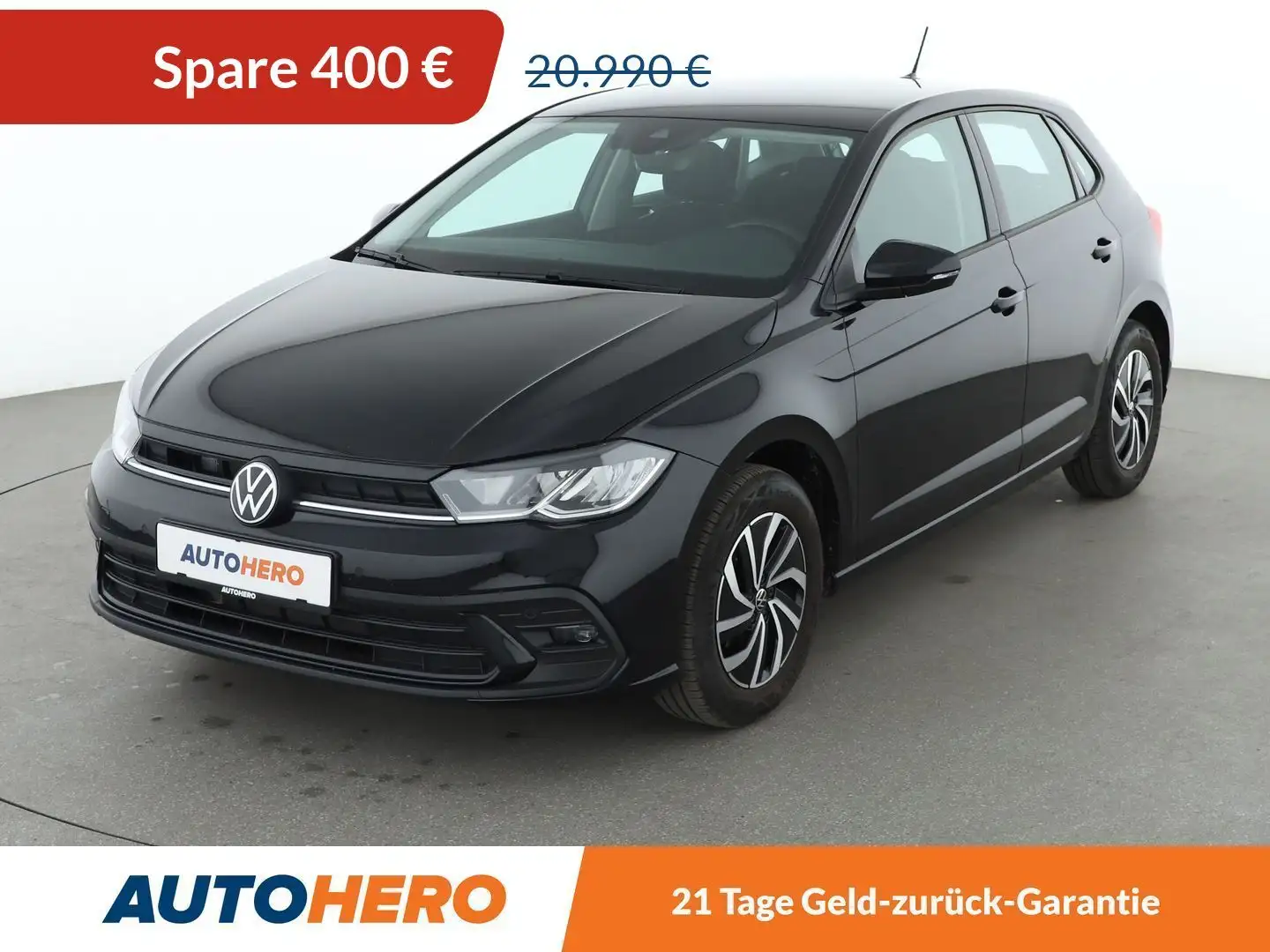 Volkswagen Polo 1.0 TSI Life Aut.*VC*LED*PDC*ALU* Schwarz - 1
