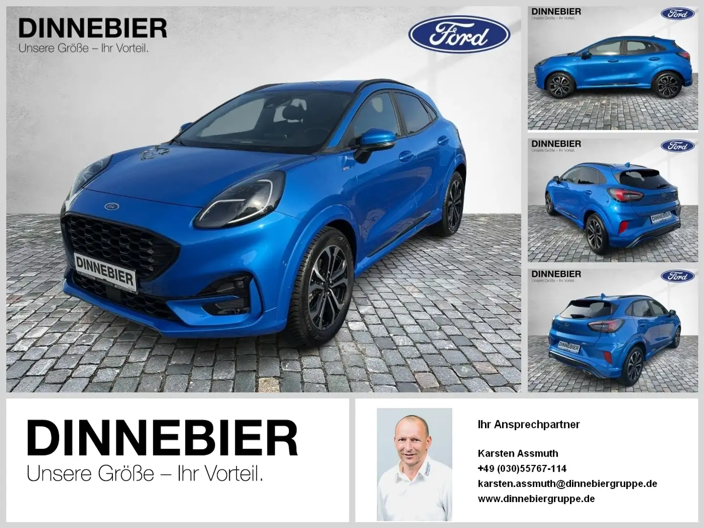 Ford Puma ST-Line X LED+Navi+Kamera+Winterpaket Bleu - 1