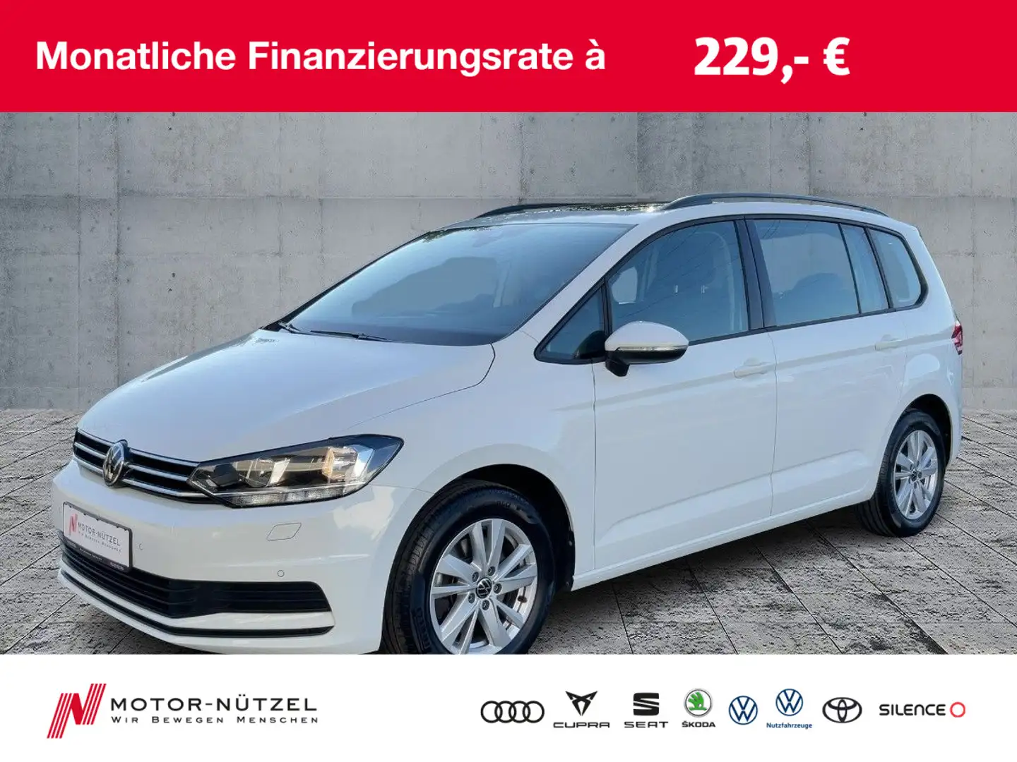Volkswagen Touran 1.5 TSI COMFORTLINE PANO+ACC+SHZ+PDC+16" Bianco - 1