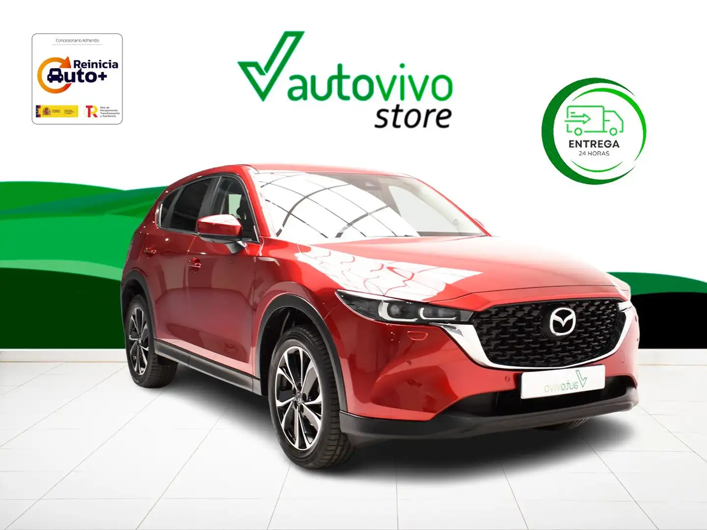 Mazda CX-5 EXCLUSIVE-LINE MHEV 2.0 E-SKYACTIV G 165 CV 5P Rojo - 1