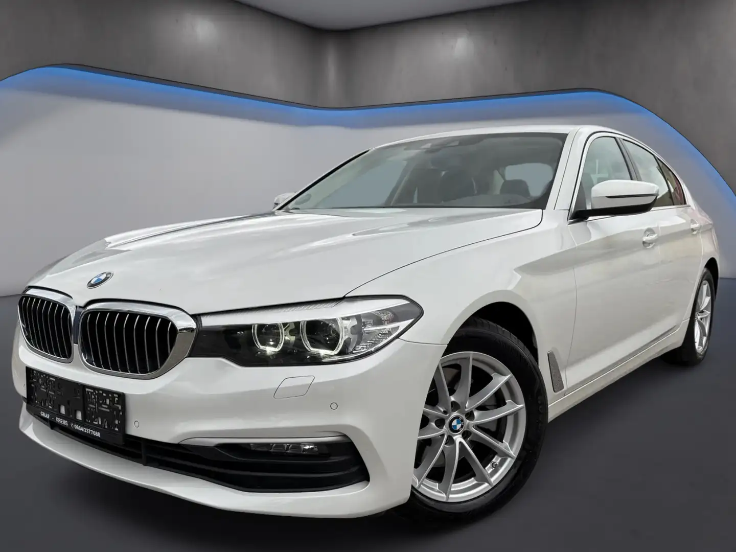 BMW 520 d Aut. *Navi*elekt.Sitze*Sitzhz*Erstbesitz* Blanc - 1
