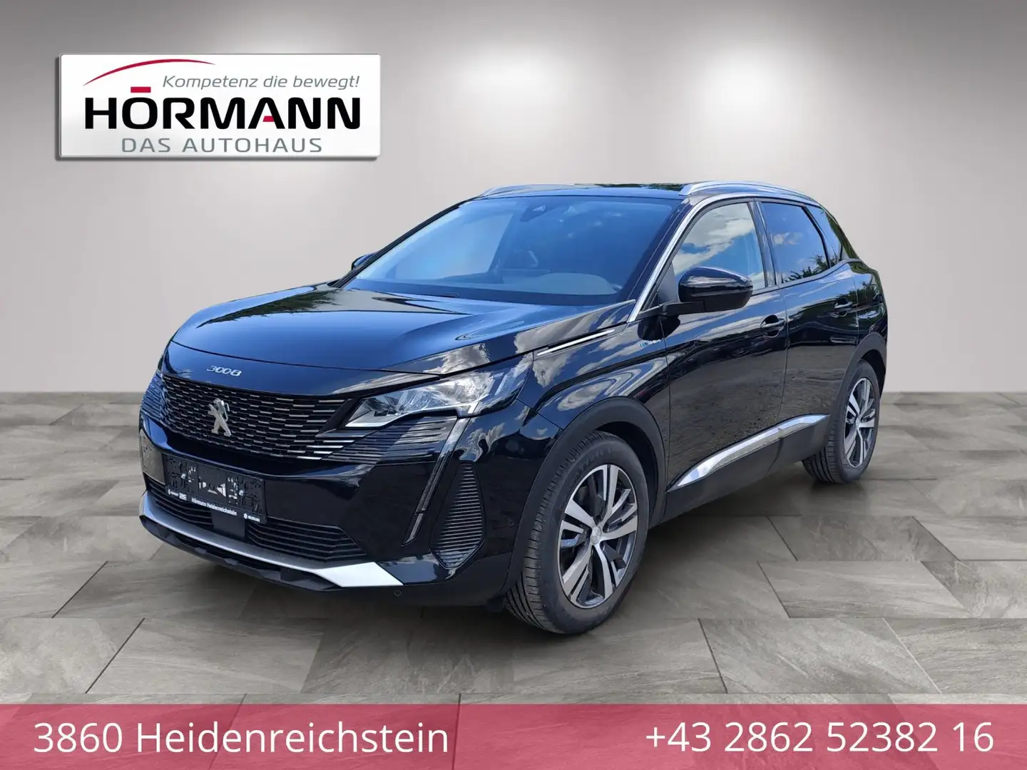 Peugeot 3008 Hybrid 300 e-EAT8 Allure Aut. Schwarz - 1