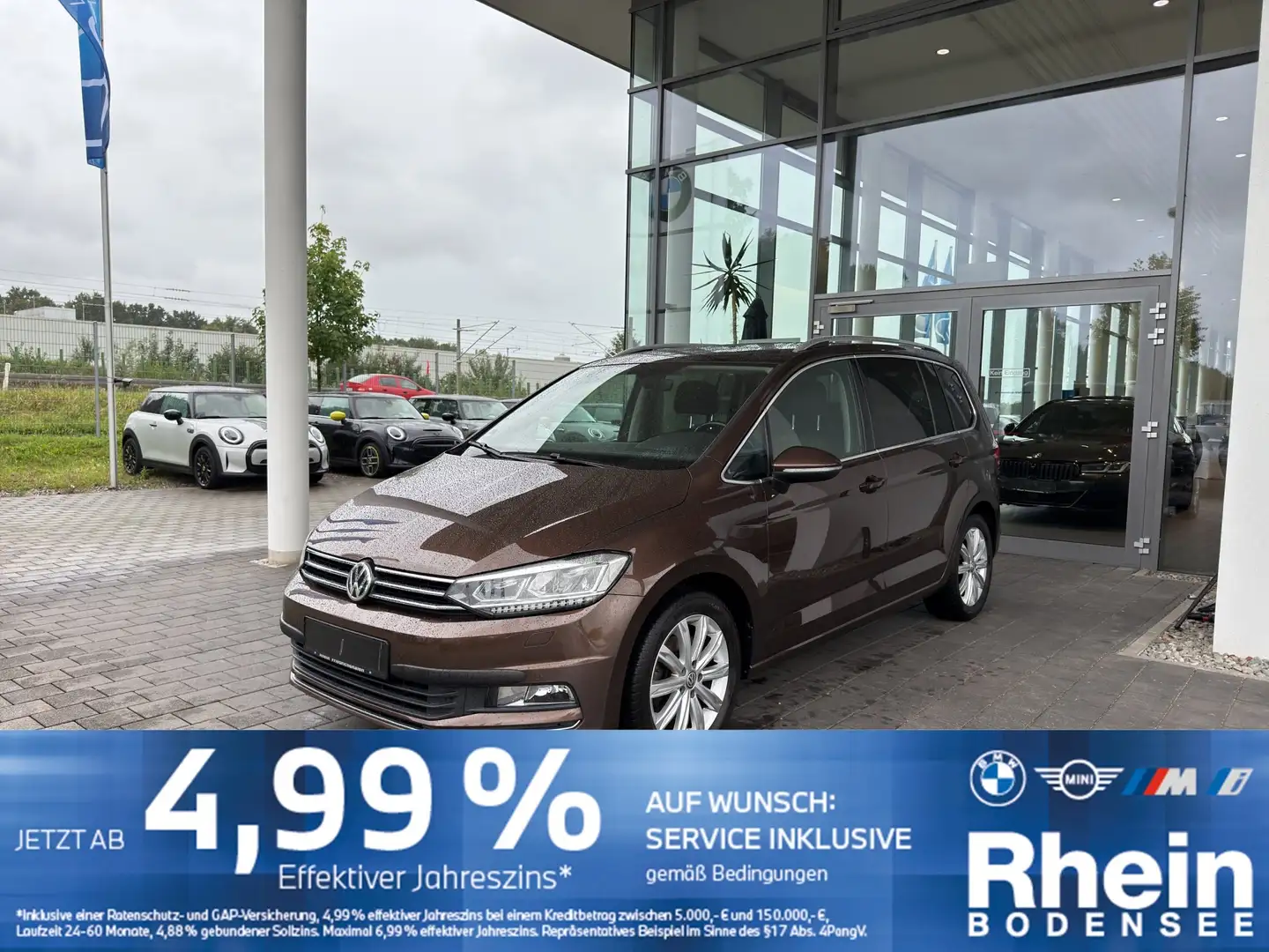 Volkswagen Touran Navi LED StartStopp Einparkhilfe Braun - 1