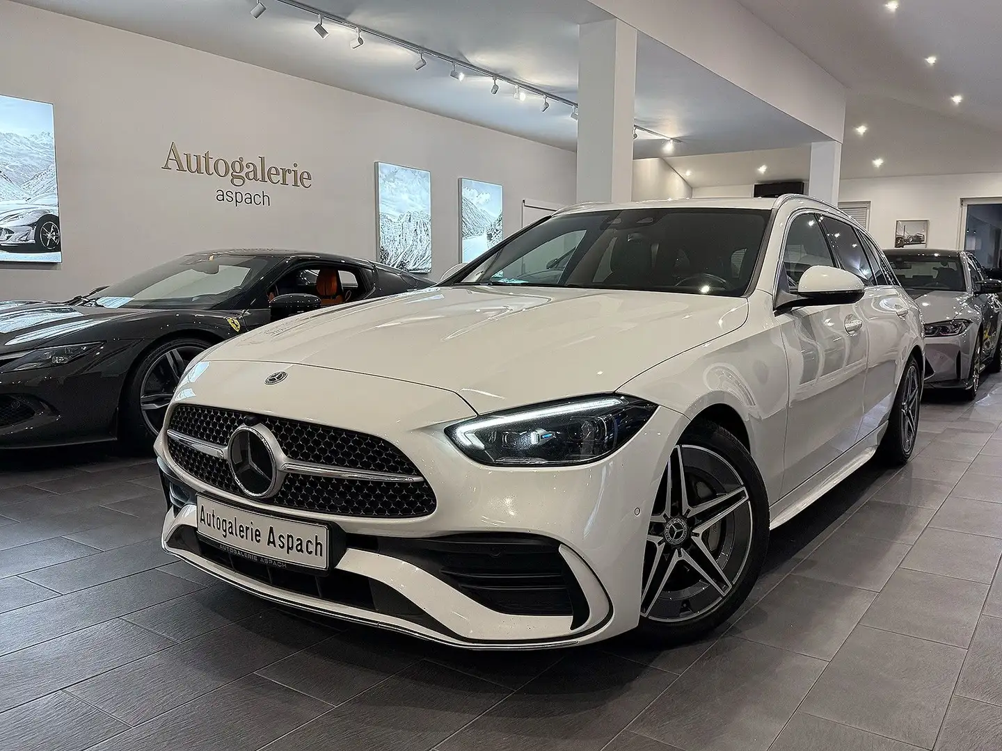 Mercedes-Benz C 220 T d|AMG line|Standhzg|Mbux|Distronic|Leder Blanc - 1