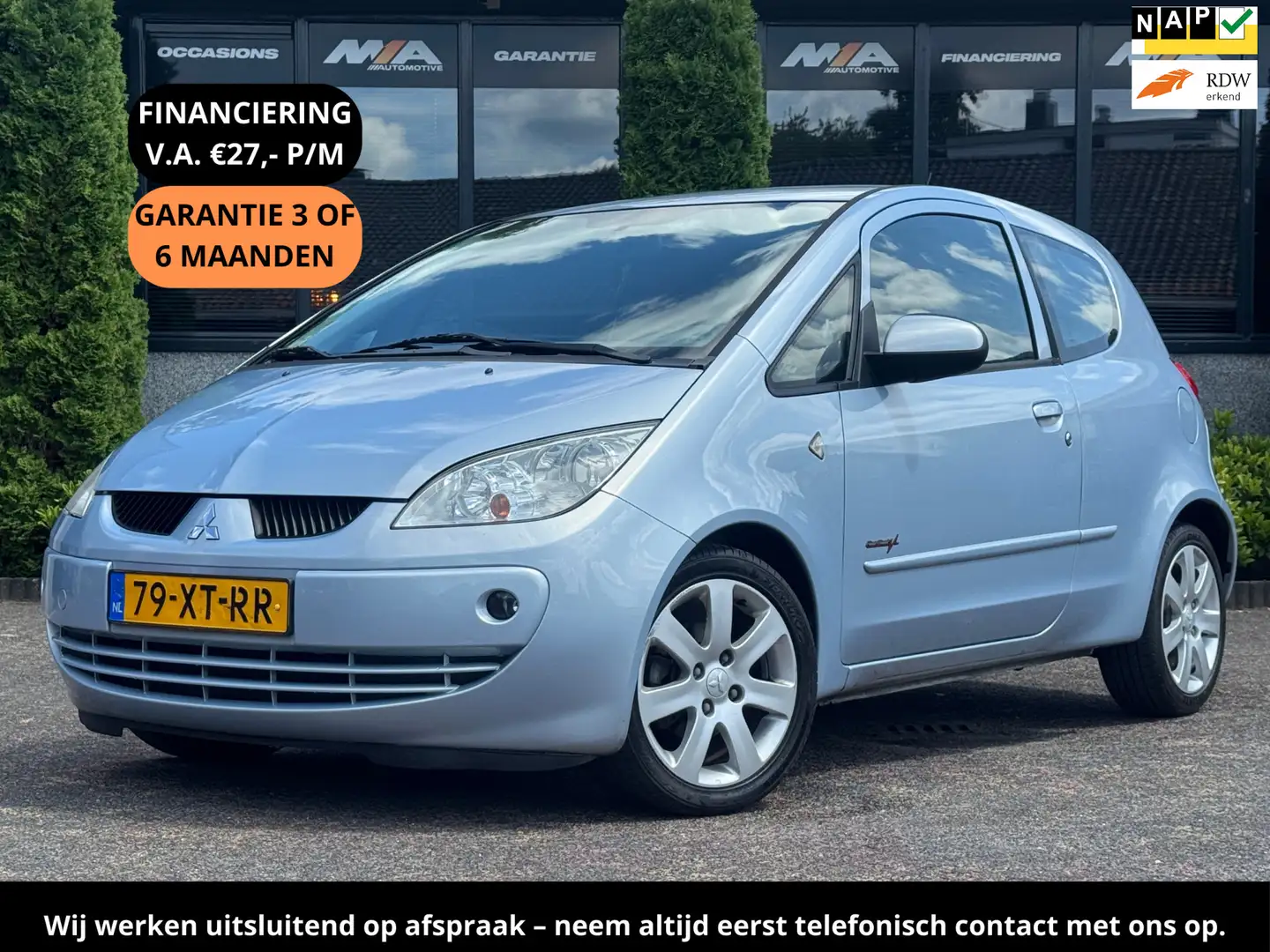 Mitsubishi Colt 1.3 | AIRCO | 1E EIG | NIEUWE APK Blauw - 1