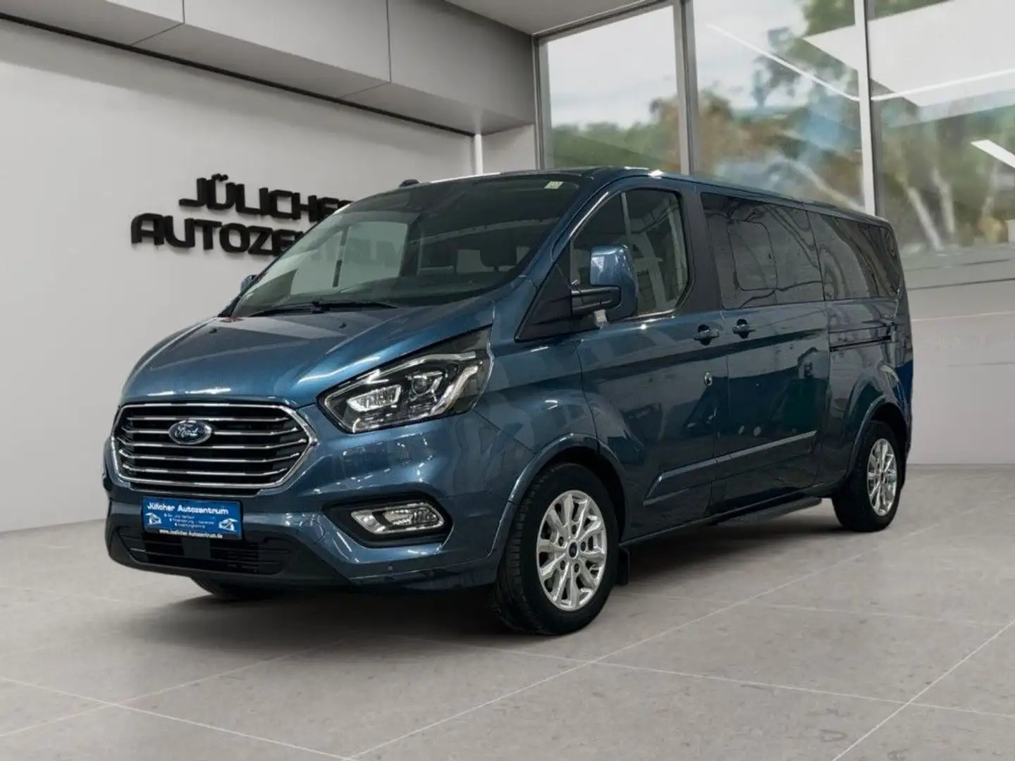 Ford Tourneo Custom L2 Titanium, 1.Hand, Scheckheft Blau - 1