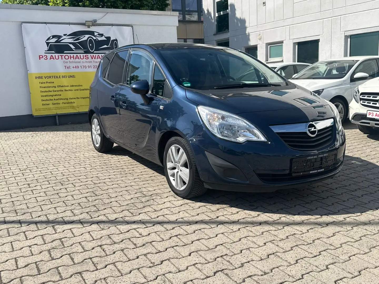 Opel Meriva B Edition*Garantie*Automatik*AHK*Scheck.H Blau - 1