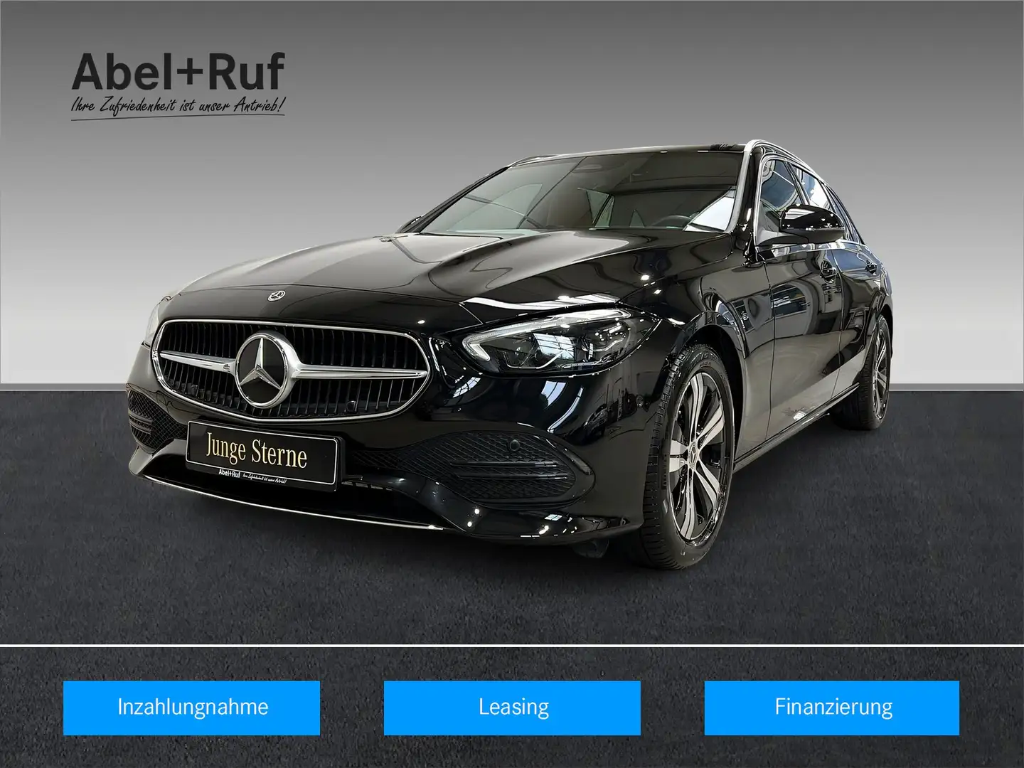 Mercedes-Benz C 180 T AVANTGARDE+Kamera+Ambi+CarPlay+TotW+AHK Schwarz - 1