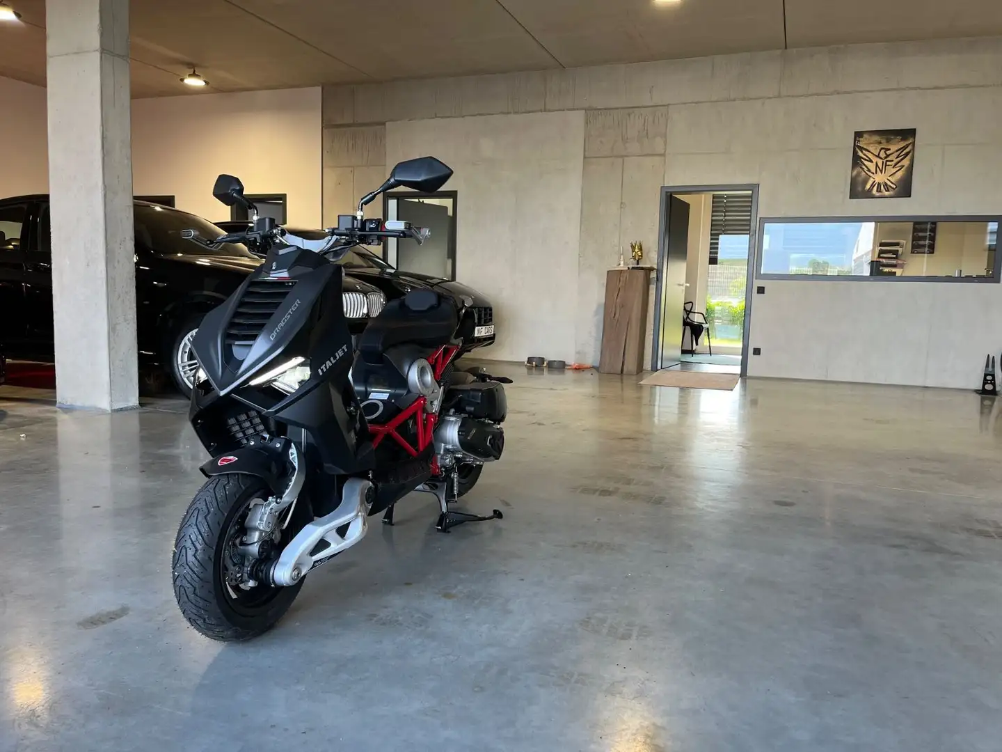 Italjet Dragster 125 ccm 1.Hand Mwst.ausweisbar,Akrapovic Negro - 1