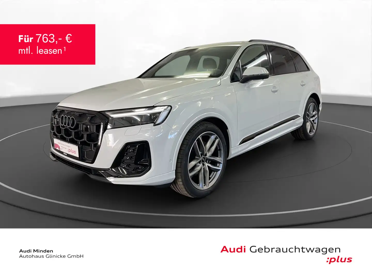 Audi Q7 45 TDI qu. S line Matrix LM 21" Navi PDC+RFK Weiß - 1