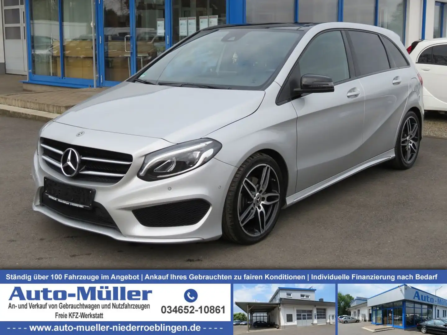 Mercedes-Benz B 200 CDI / d AMG-Line Navi LED Panorama Kamera Grau - 1