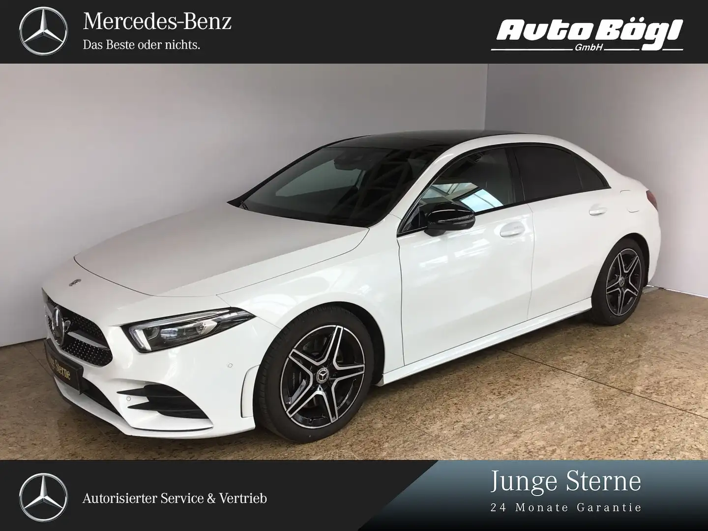 Mercedes-Benz A 250 A 250 4M Limo AMG Line/Business/Beam/Pano/Night Weiß - 1