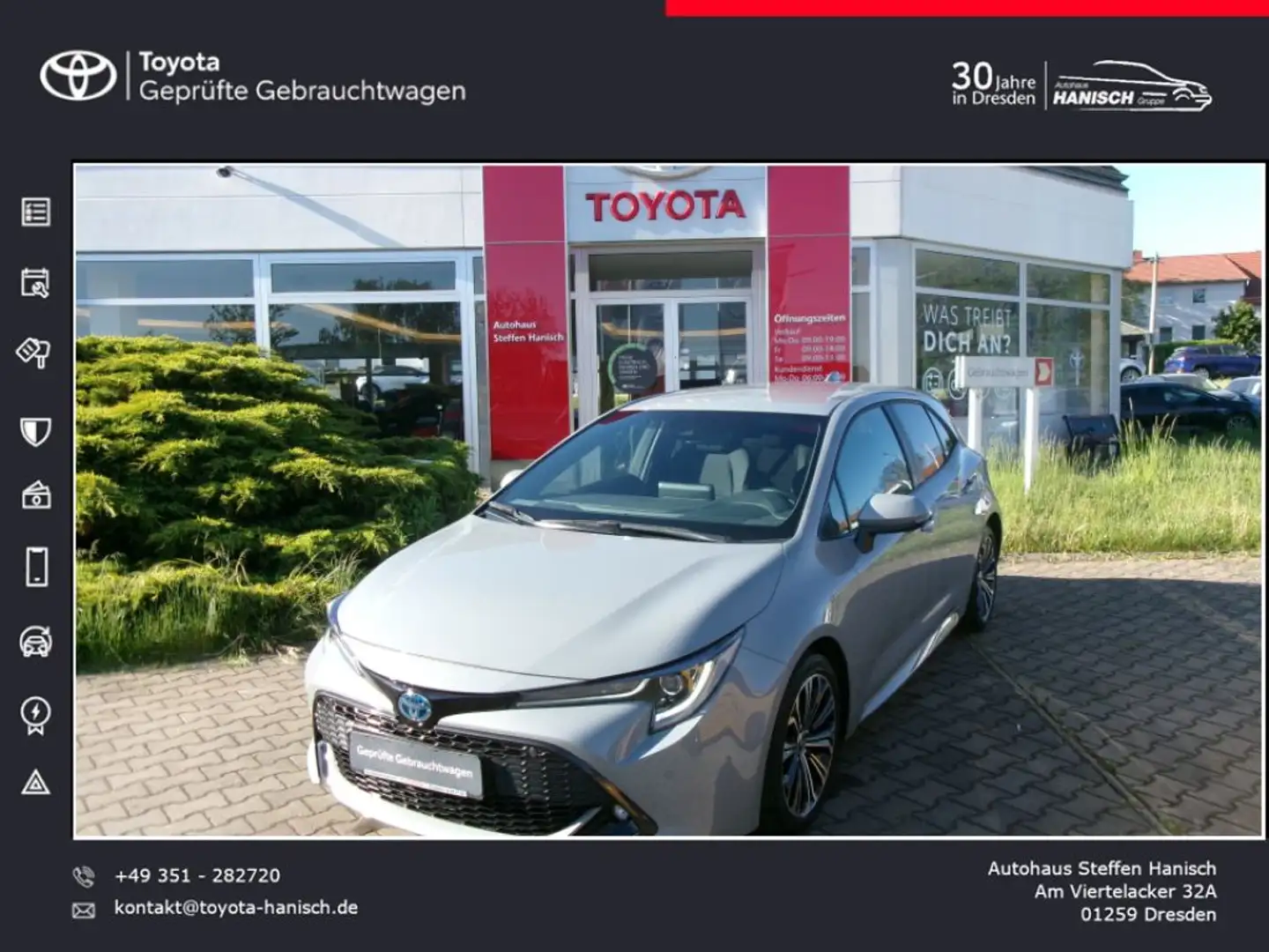 Toyota Corolla 1.8 Hybrid Team Deutschland Grau - 1