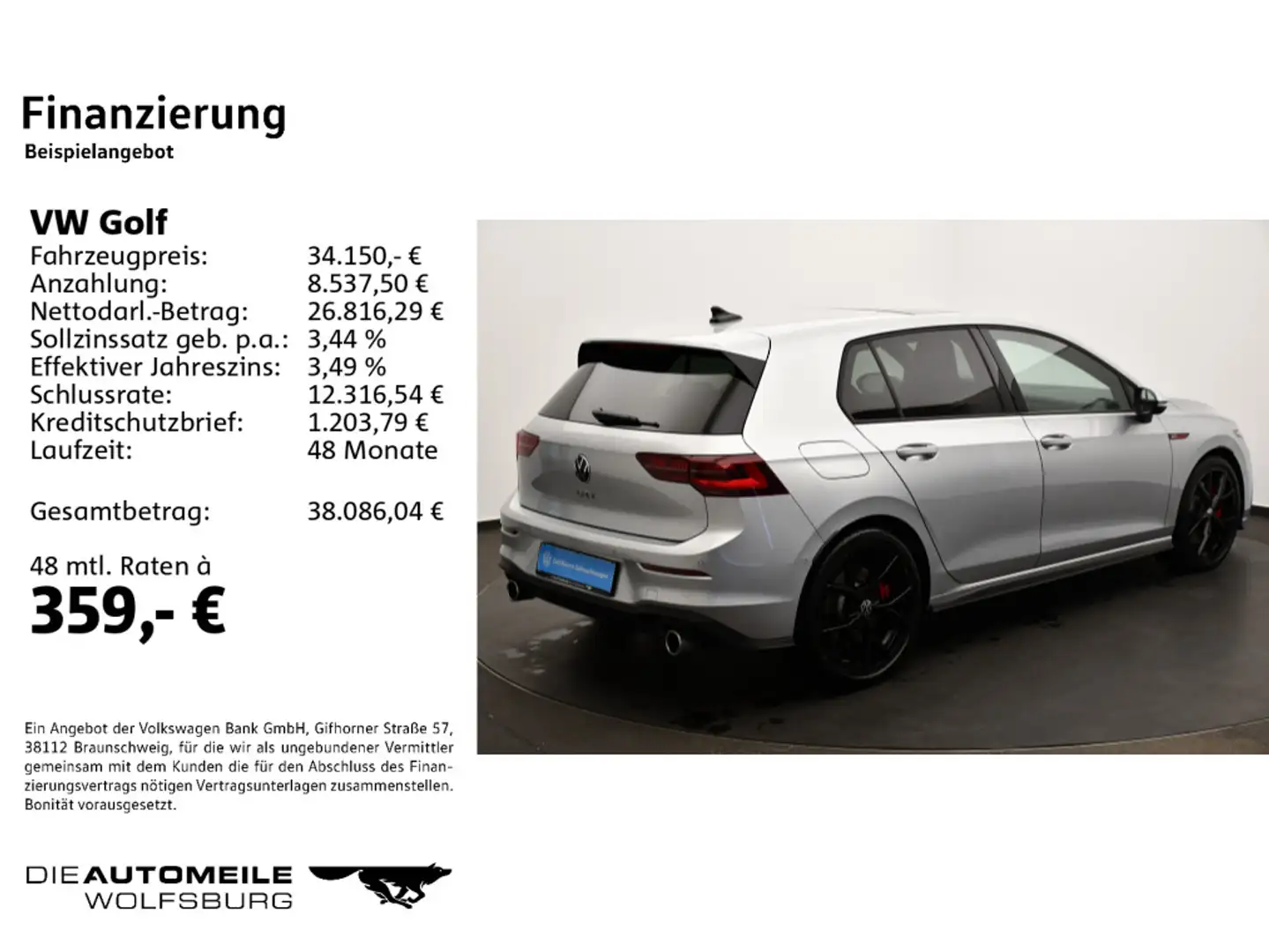 Volkswagen Golf GTI Golf 8 VIII 2.0 TSI DSG GTI Stand/Pano/Matrix/Le Silber - 2
