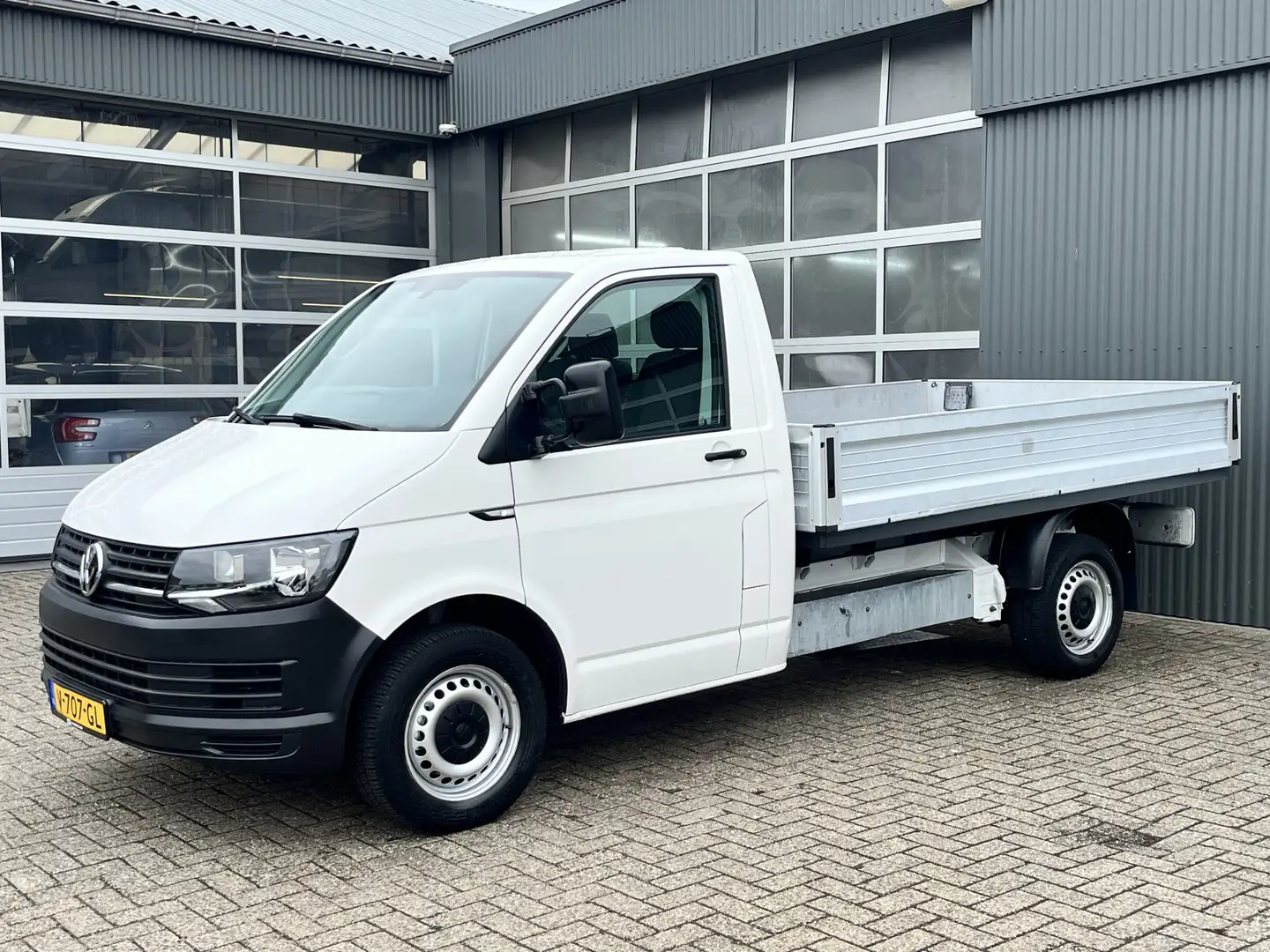 Volkswagen T6 Transporter 2.0 TDI L2H1 150pk Pick up open laadbak Airco Crui Blanc - 2