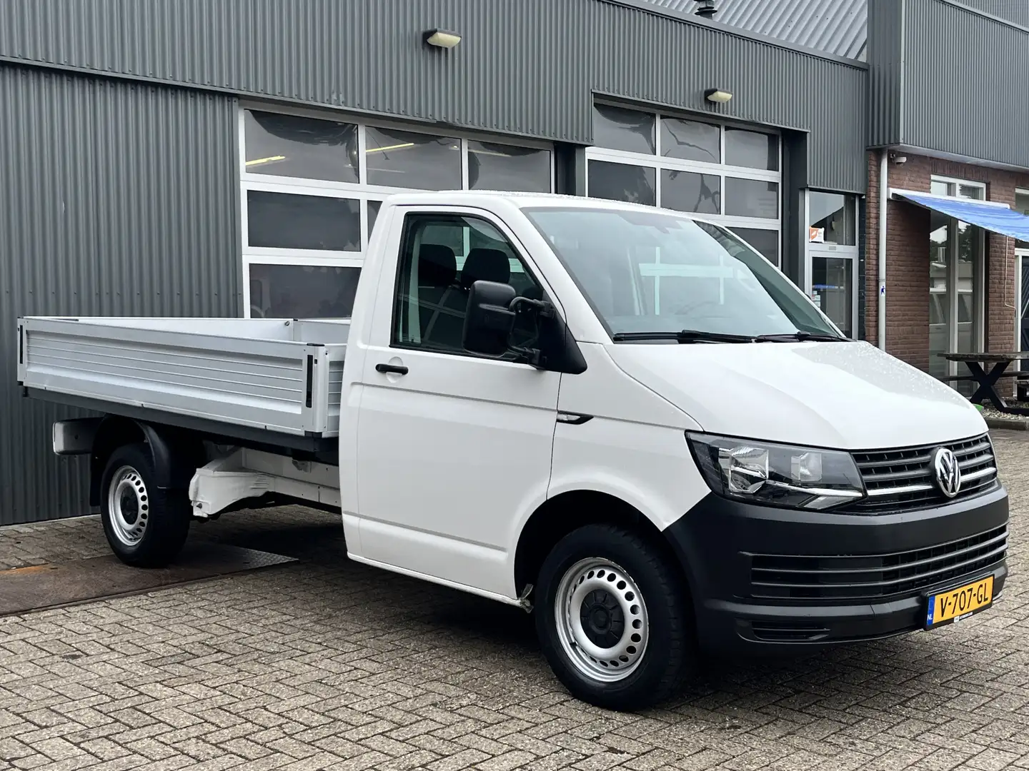 Volkswagen T6 Transporter 2.0 TDI L2H1 150pk Pick up open laadbak Airco Crui Blanc - 1