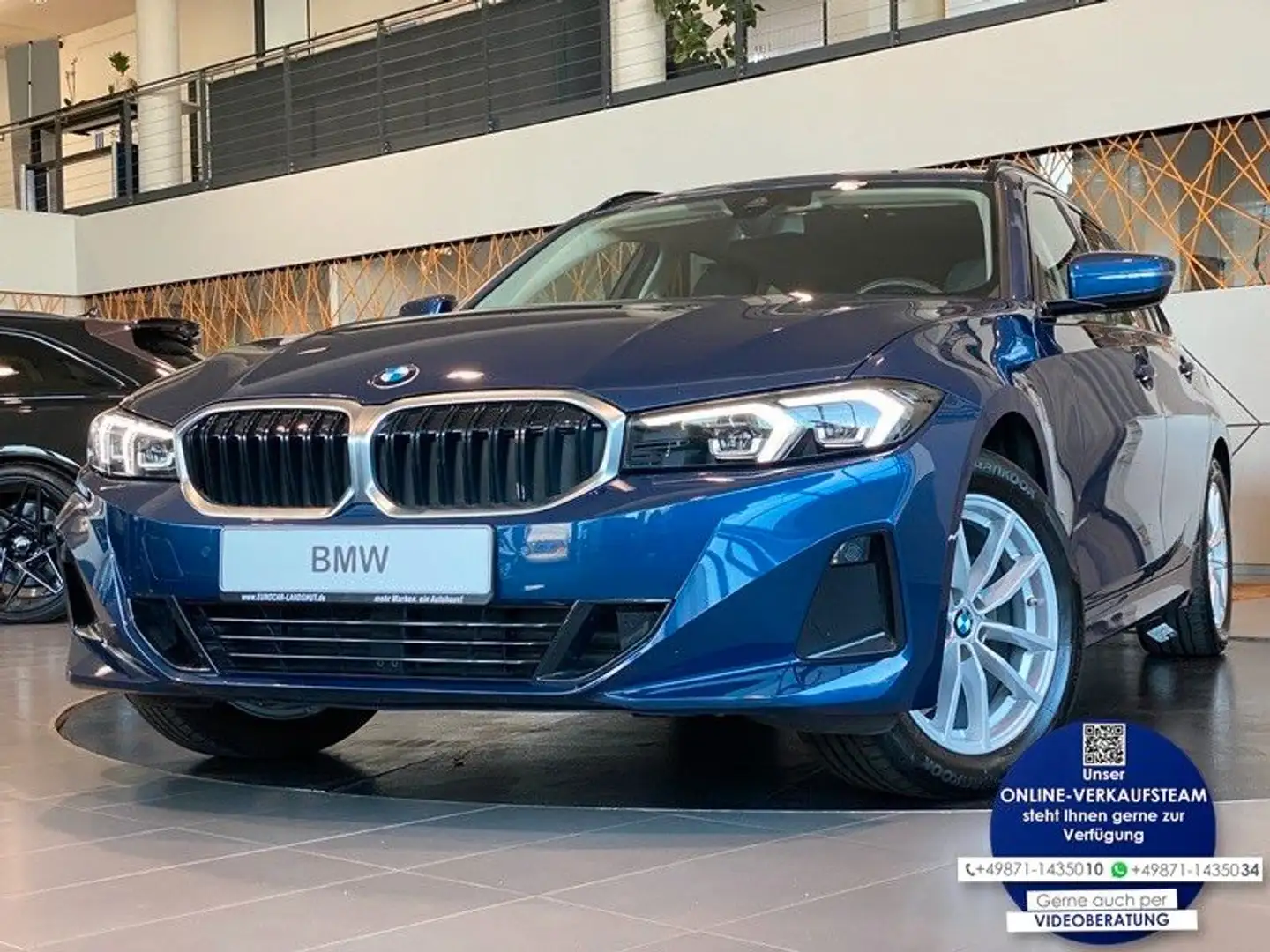 BMW 320 d Touring xDrive Curved DrivingA. DAB Shz LED Blau - 1