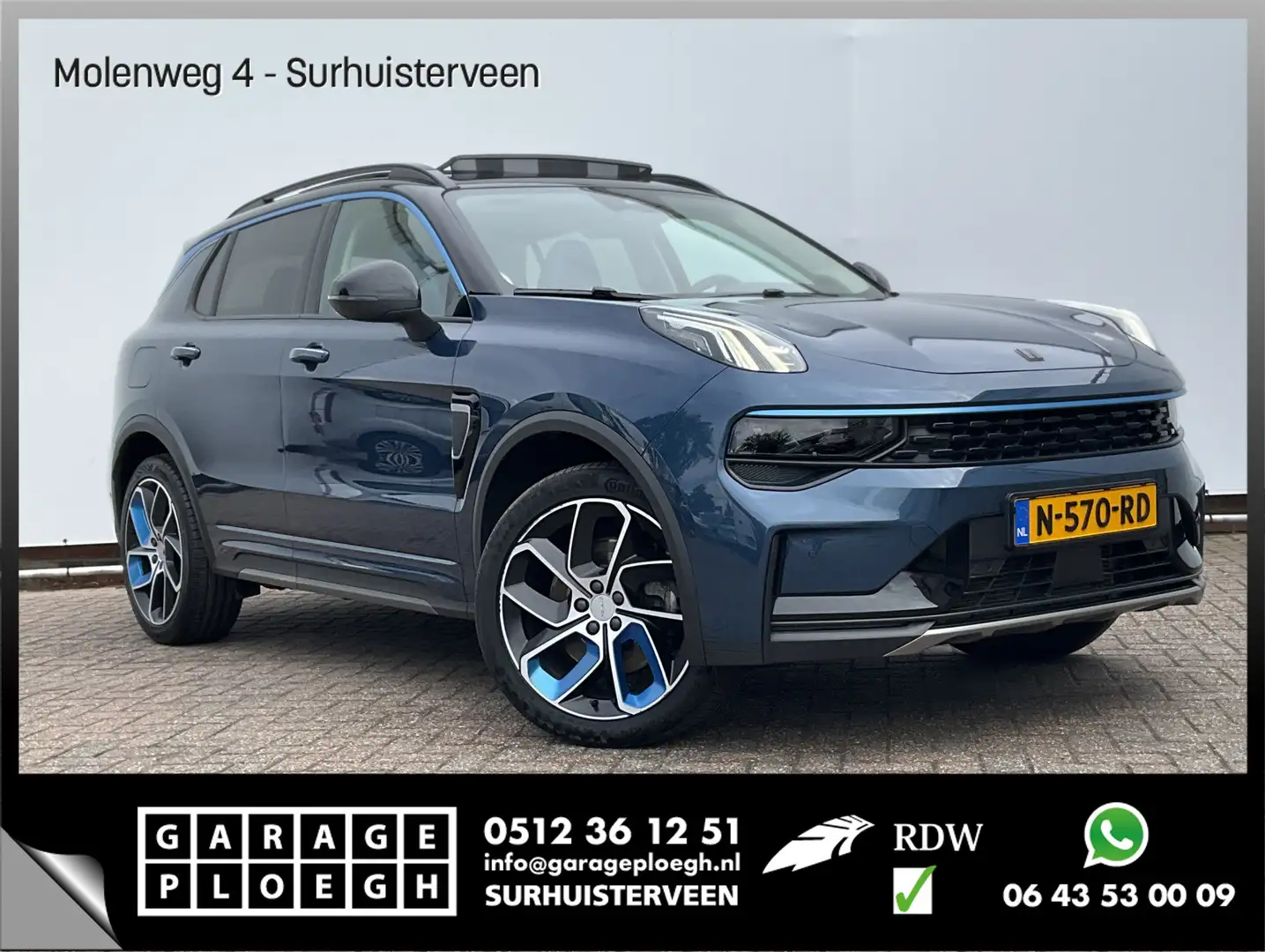 Lynk & Co 01 1.5 PHEV Pano Cam incl BTW Carplay Stoelverw Sfeer Blauw - 1