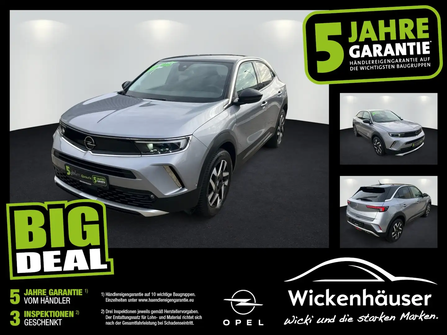 Opel Mokka 1.2 Turbo Elegance Rückfahrkamera mit 180° Silber - 1