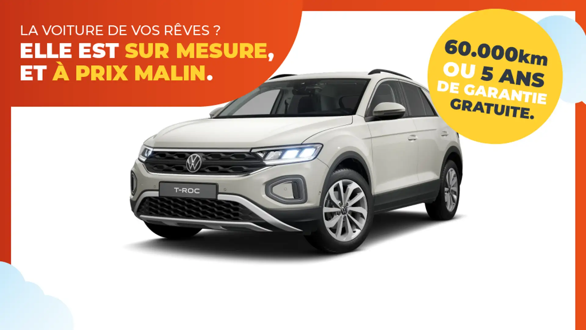 Volkswagen T-Roc United SUR COMMANDE / JA17 / APP-CONNECT / KEYLESS - 1